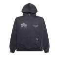 Represent Clo Hand Drawn Thoroughbred Dogs Hoodie "Aged Black"