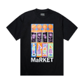 Market Smiley Brushwork T-Shirt "Black"