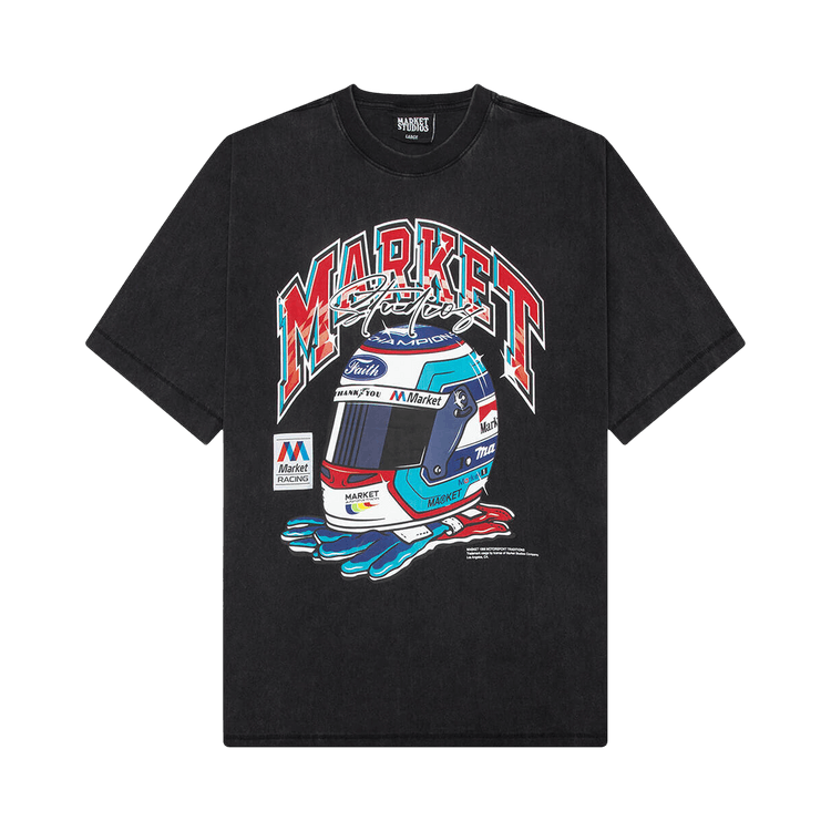 Market Racing Helmet T-Shirt "Black"