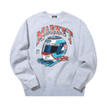 Market Racing Helmet Crewneck "Grey"