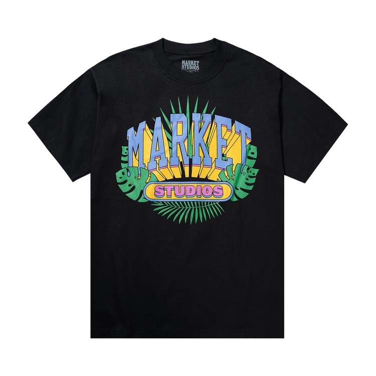Market Through The Foliage T-Shirt "Black"