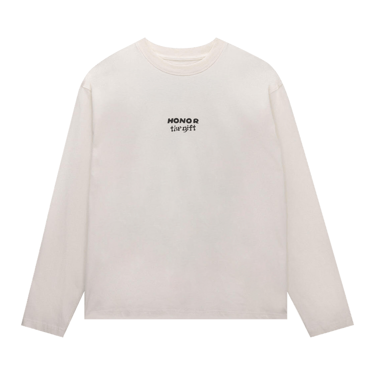 Honor The Gift Running Shit Long-Sleeve Tee "White"