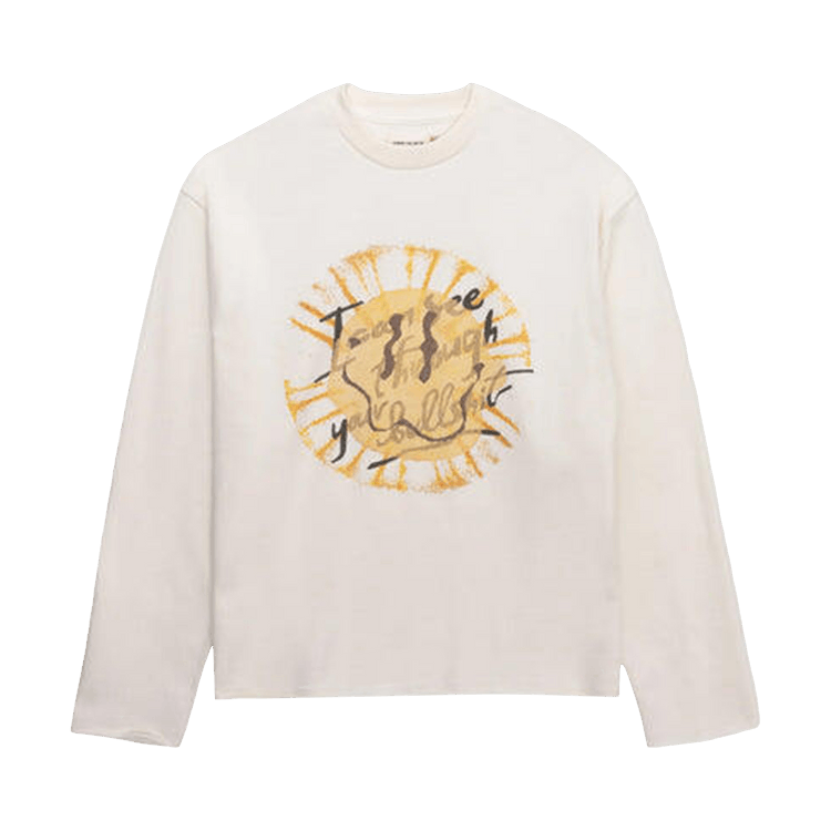 Honor The Gift I Can See Through Your Bullshit Long-Sleeve Crew "White"