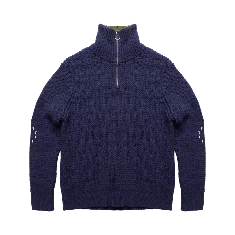 Namacheko Quarter Zip Sweater "Navy"