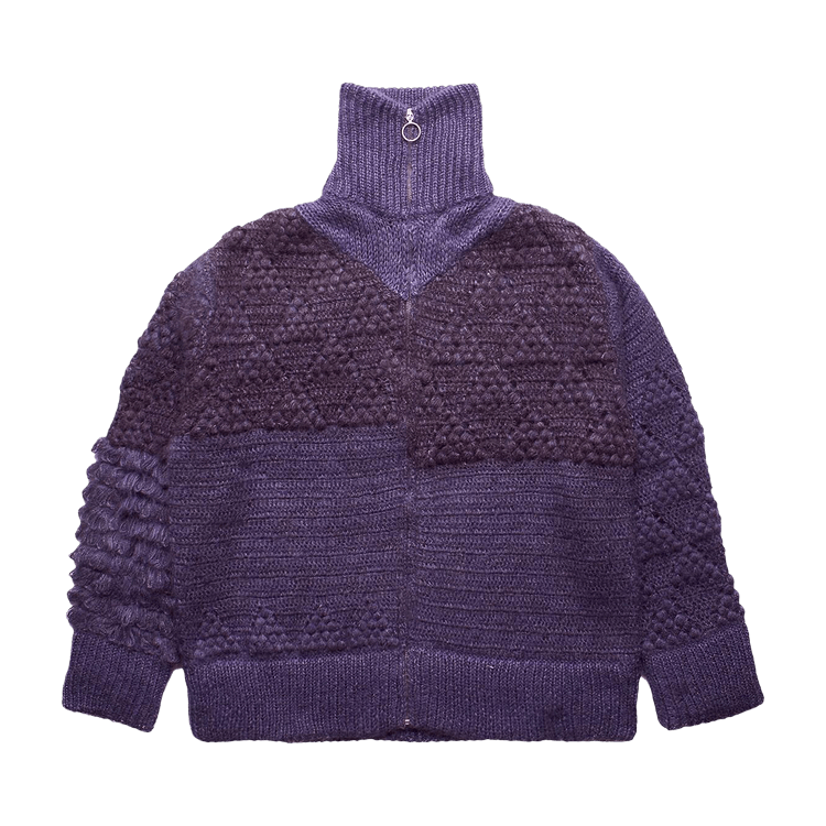 Namacheko Borrujered Zip-Up Cardigan "Purple"