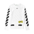 Off-White Diagonal Spray Paint Long-Sleeve Tee "White"