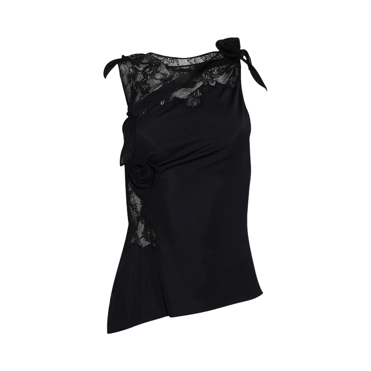 Coperni Lace Flower Top "Black"