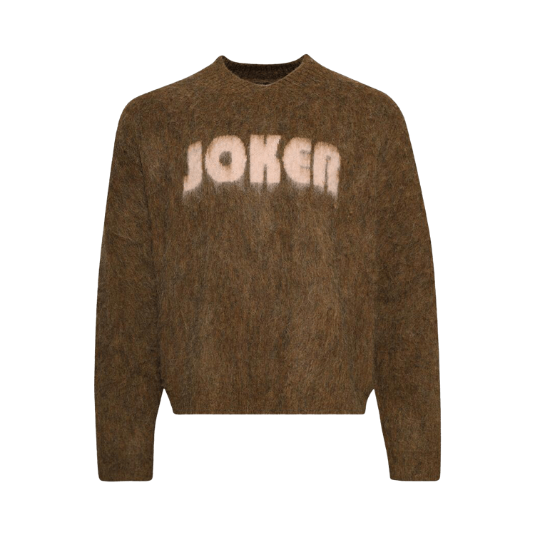 Martine Rose Brushed Mohair V-Neck Jumper "Brown"