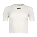 Miu Miu Short-Sleeve Tee "Avorio"