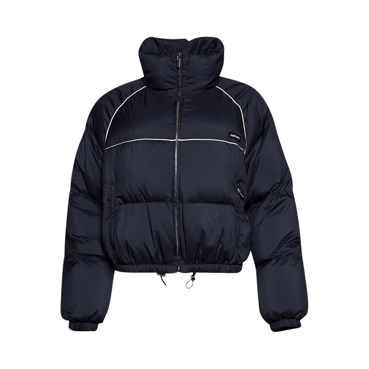 Miu Miu Panelled Cropped Puffer Jacket "Blue"