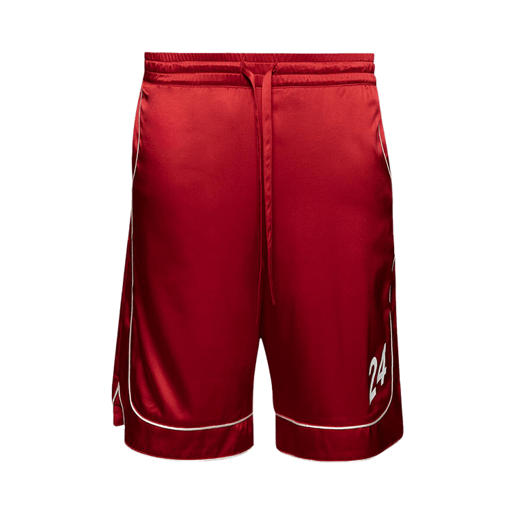 Nahmias 24 Silk Basketball Shorts "Cherry"