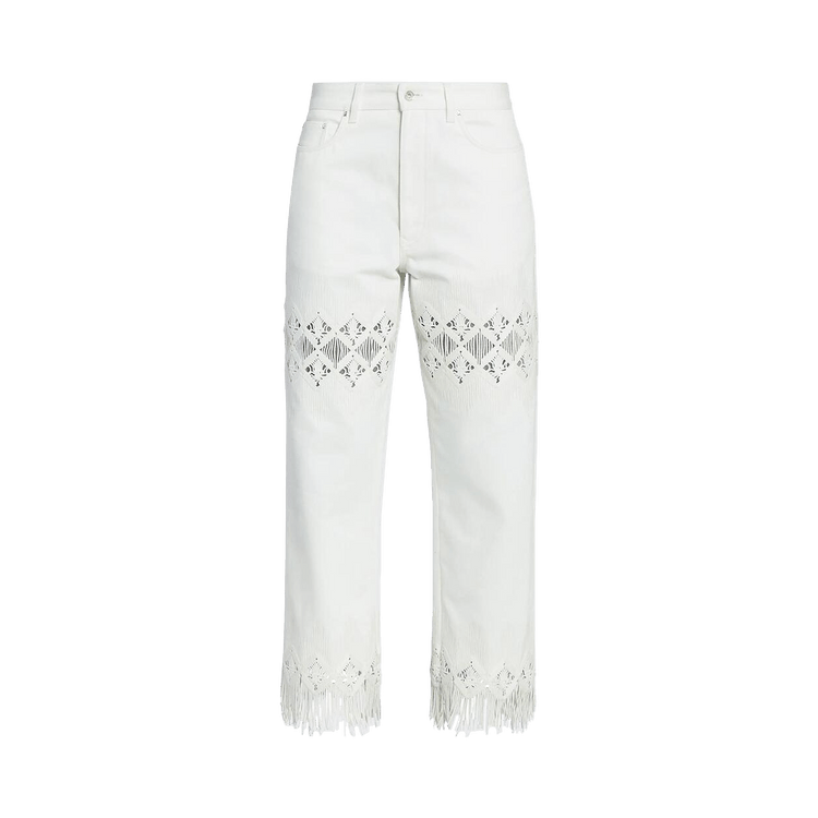 Rabanne Straight Pants "Off White"