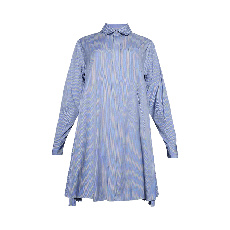 Sacai Poplin Dress "Blue Stripe"