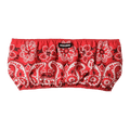 Miu Miu Printed Poplin Bra Top "Rosso/Bianco"