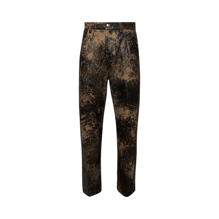 Nahmias Aged Leather Venice Jeans "Brown"