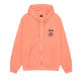 Stussy Stock Link Zip Hoodie Pigment Dyed "Sherbert"