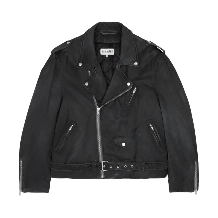 MM6 Maison Margiela Belted Biker Jacket "Black"