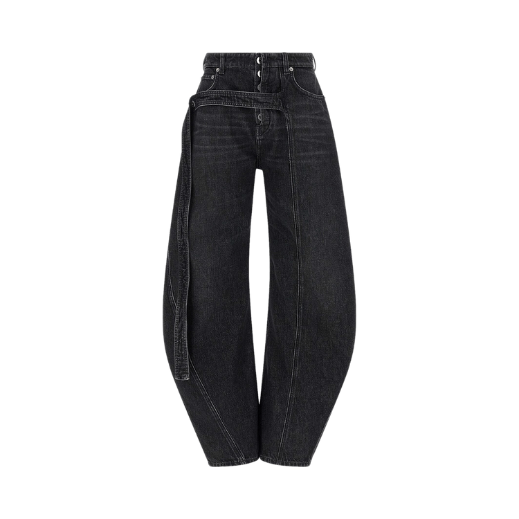 Jean Paul Gaultier Denim Strap Jeans "Vintage Black"