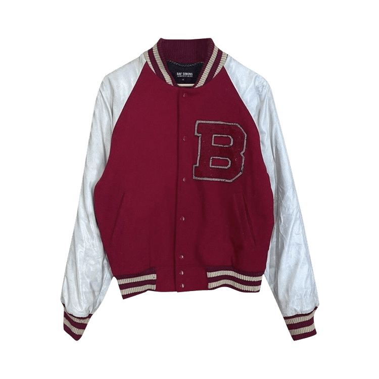 Vintage Raf Simons Virginia Creeper Varsity Jacket 'Red''