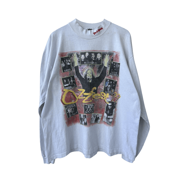 Vintage 1999 Ozzy Osbourne Black Sabbath Ozzfest Concert Tee "White"