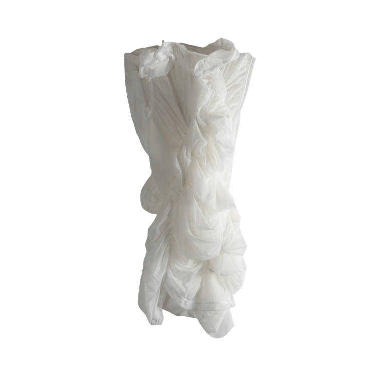 Comme des Garçons Sleeveless Pleated T-Shirt "White"