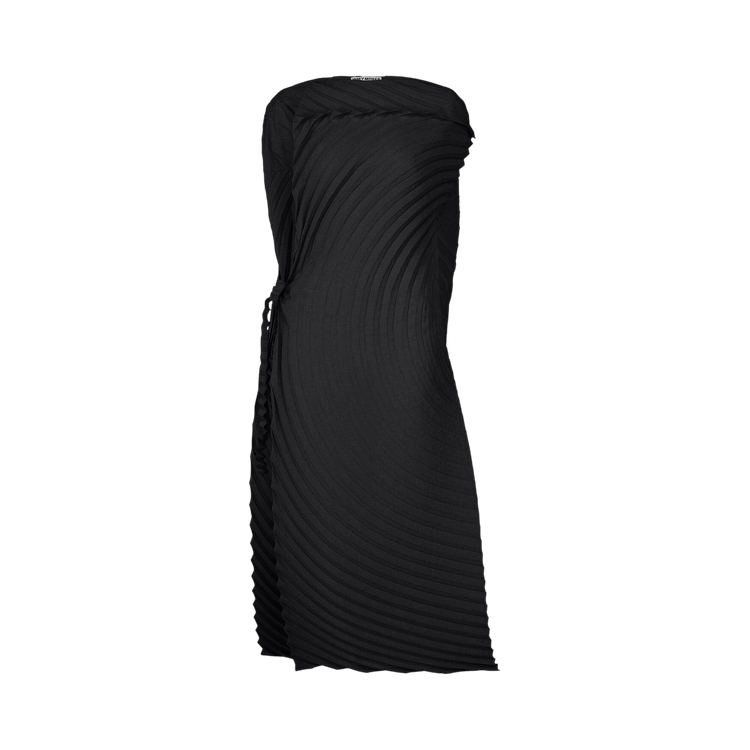 Issey Miyake Paper Bag Pleats Dress "Black"