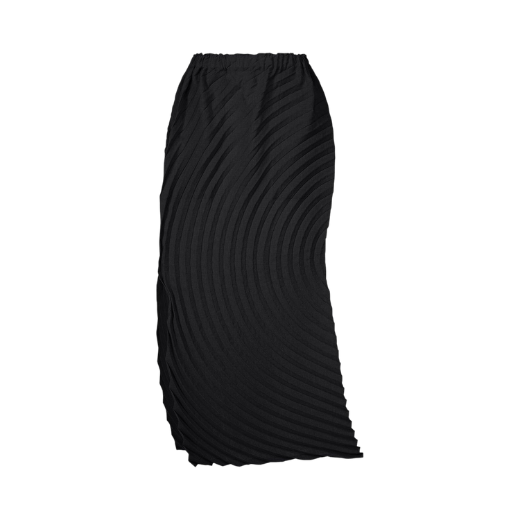 Issey Miyake Paper Bag Pleats Skirt "Black"