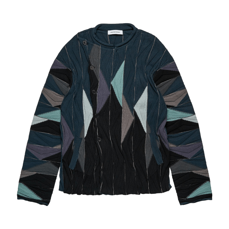 Kiko Kostadinov Raday Knitted Jacket "Black/Multicolor"
