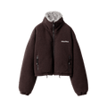 Miu Miu Zip-Up Down Jacket "Ebony"