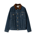 Miu Miu Flocked Denim Jacket "Navy"
