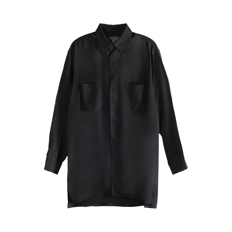 Yohji Yamamoto Pour Homme Double Collar Big Shirt "Black"