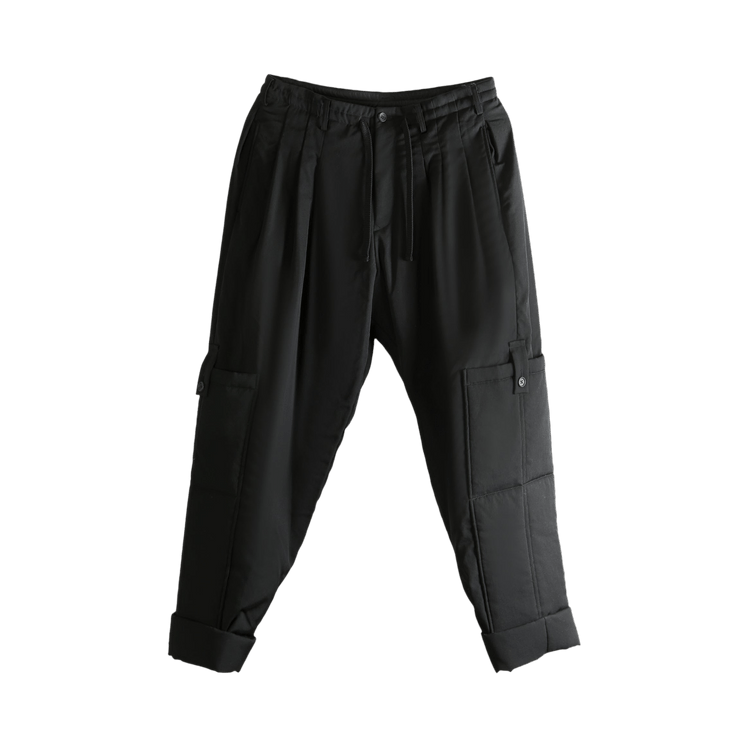 Yohji Yamamoto Pour Homme Wool Gabardine Outer Pocket Pants "Black"