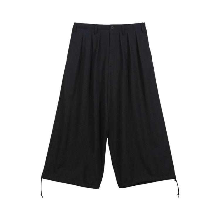Yohji Yamamoto Pour Homme Wool Gabardine Thin Balloon Pants "Black"