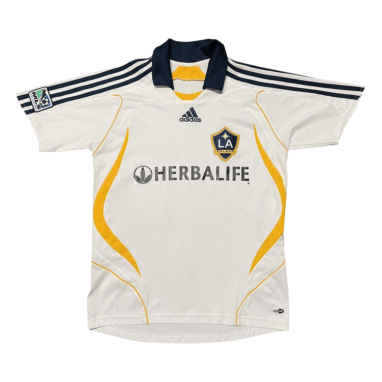 Vintage adidas LA Galaxy Beckham Home Kit "White"