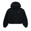Air Jordan Brooklyn Crop Hoodie "Black/White"