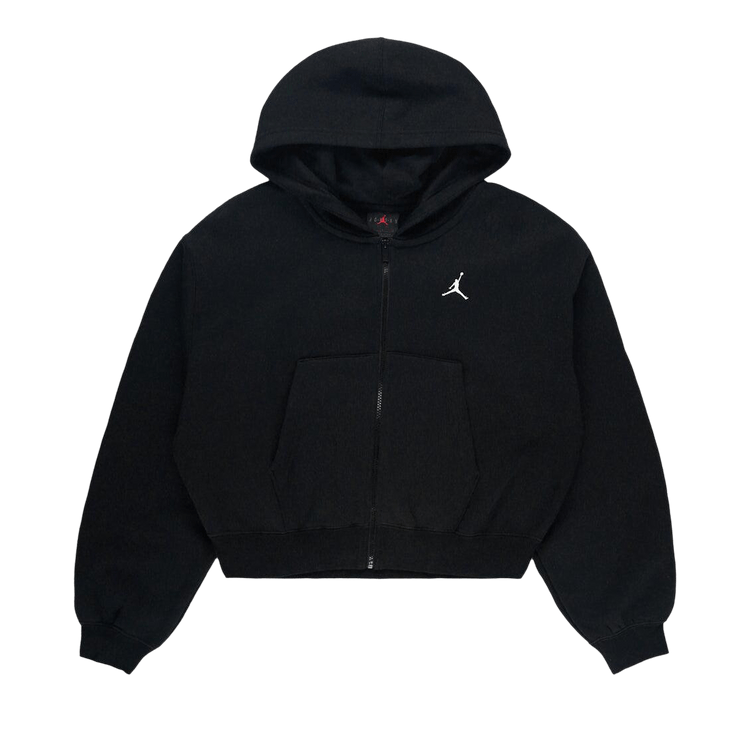 Air Jordan Brooklyn Crop Hoodie "Black/White"