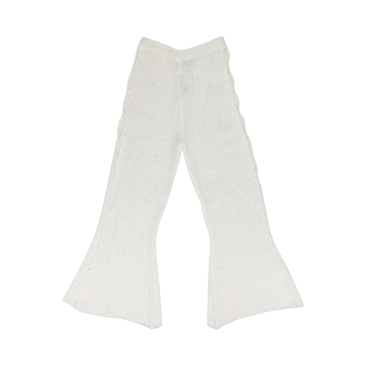 Eckhaus Latta Scallop Pants "White"