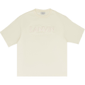 Lanvin Paris Embroidered T-Shirt "Milk"