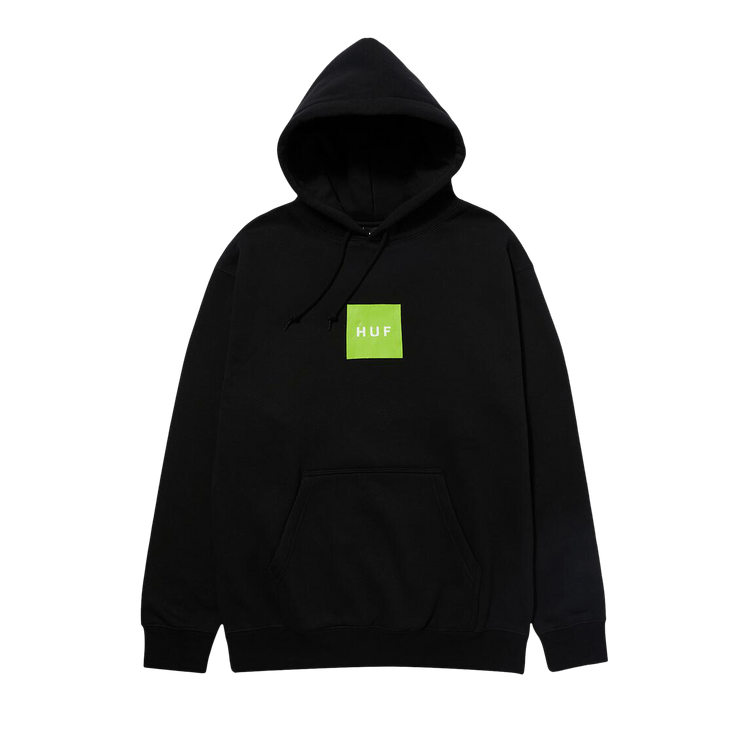 HUF Box Logo Pullover Hoodie "Black/Huf Green"