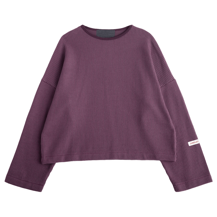 Jungles Boxy Knit Sweater "Purple"