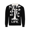 BLUEMARBLE Tree Of Life Knit Polo "Black/White"