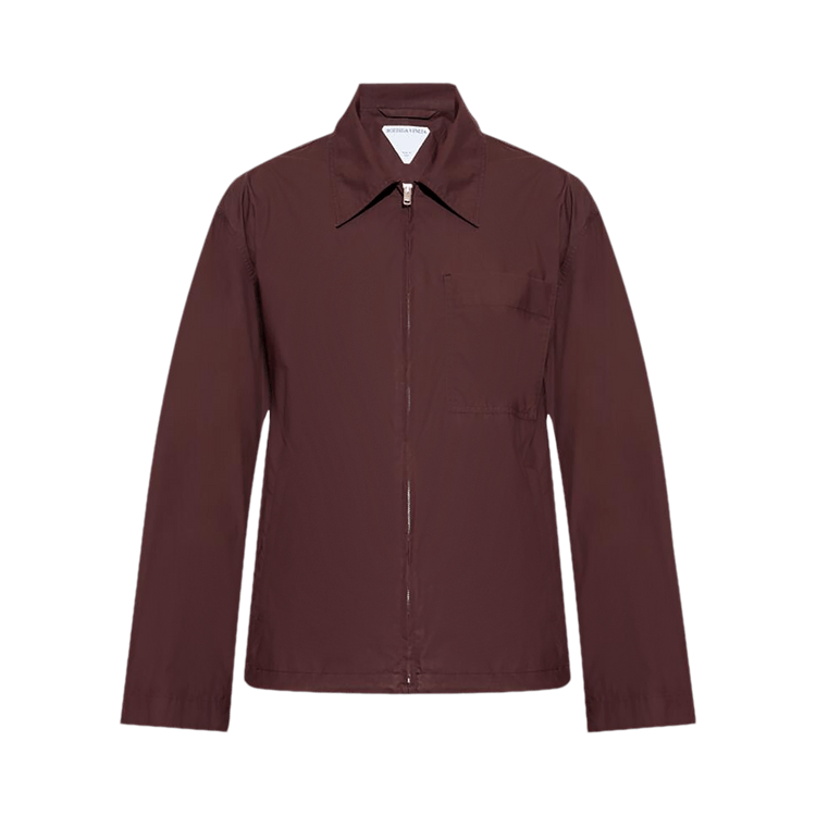 Bottega Veneta Resin Coated Jacket "Aubergine"