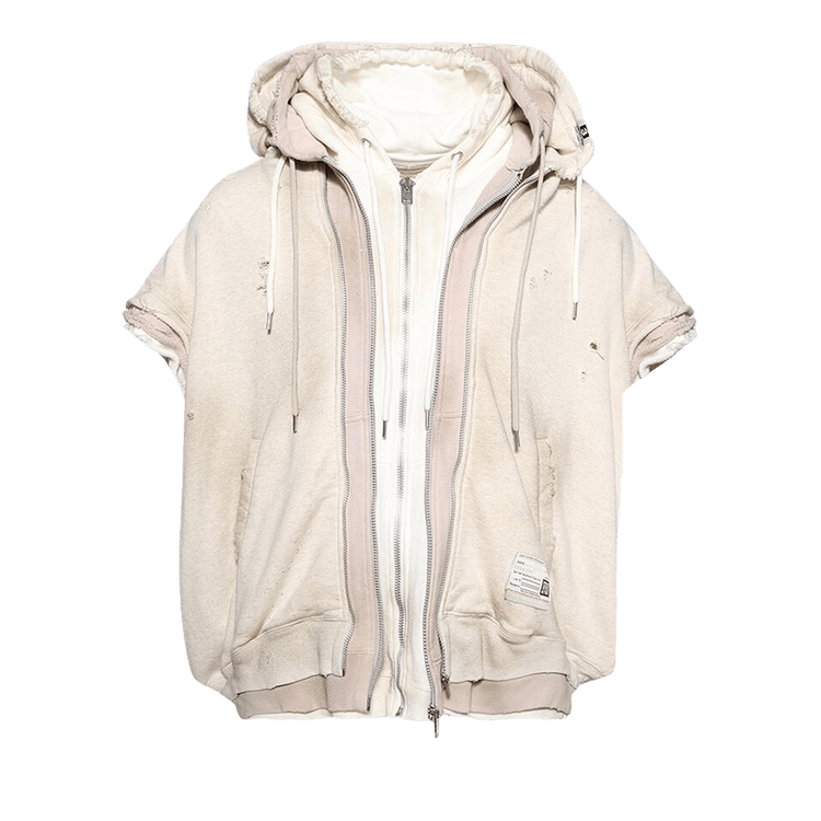 Maison Mihara Yasuhiro Triple Layered No-Sleeve Parka "White"