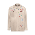 Maison Mihara Yasuhiro Corduroy Shirts With Stickers "Beige"