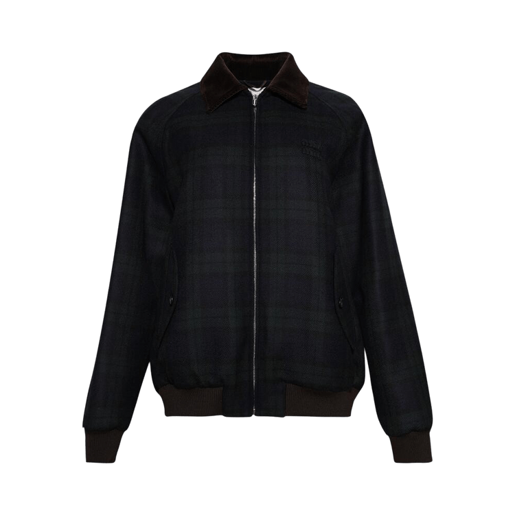 Miu Miu Twill Check Jacket "Blue/Verde"