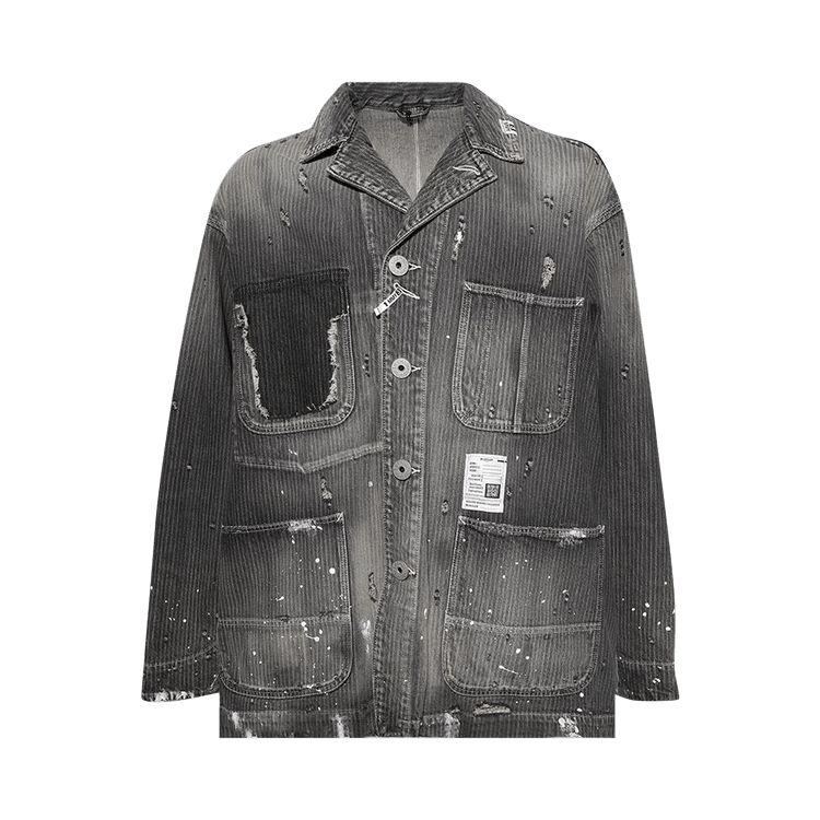 Maison Mihara Yasuhiro Aged Chore Jacket "Black"