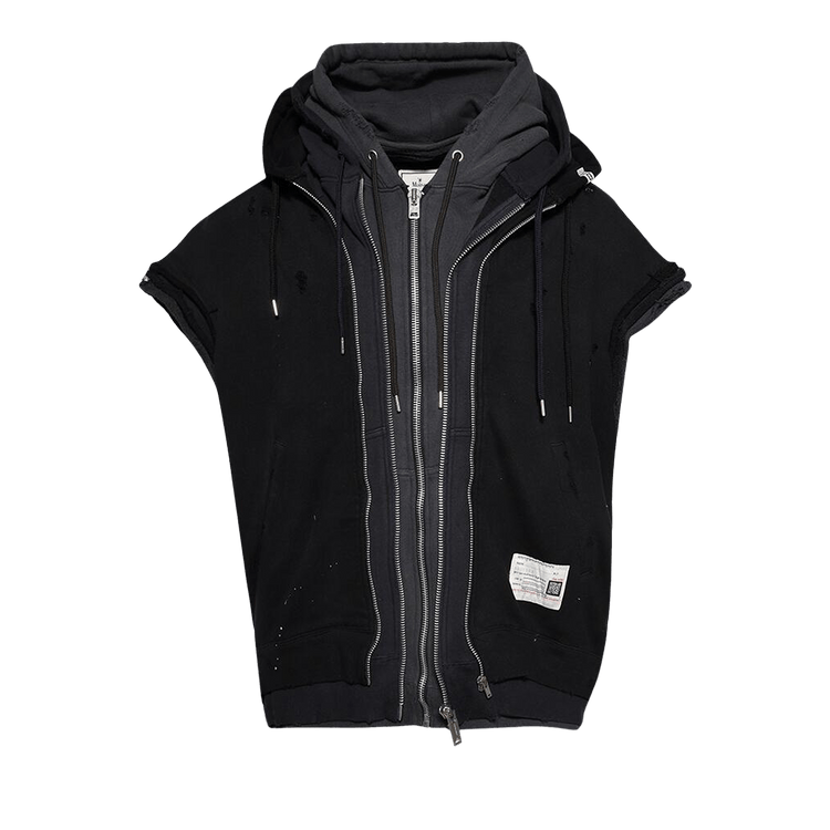 Maison Mihara Yasuhiro Triple Layered No-Sleeve Parka "Black"
