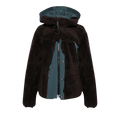 Sacai Faux Shearling Grosgrain Blouson "Brown/Green"