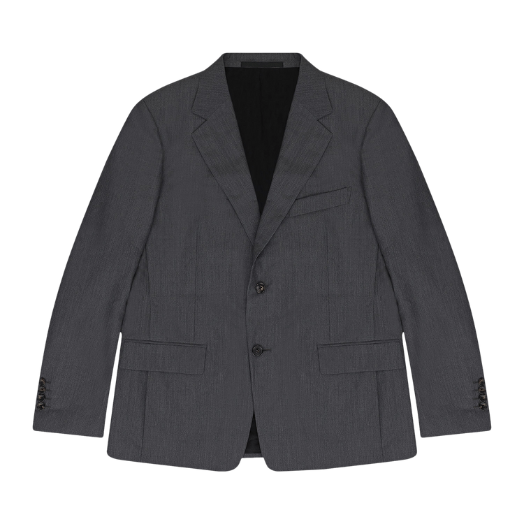Lanvin Single Breasted Flap Pockets Blazer "Gris Fonce Chine"