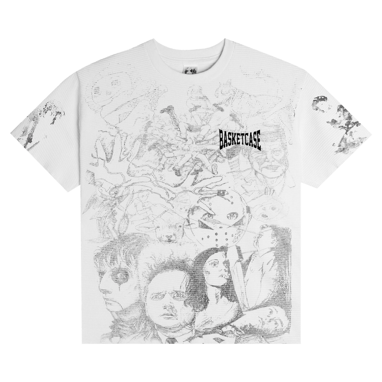 Basketcase Gallery Scribble Thermal Tee "White"